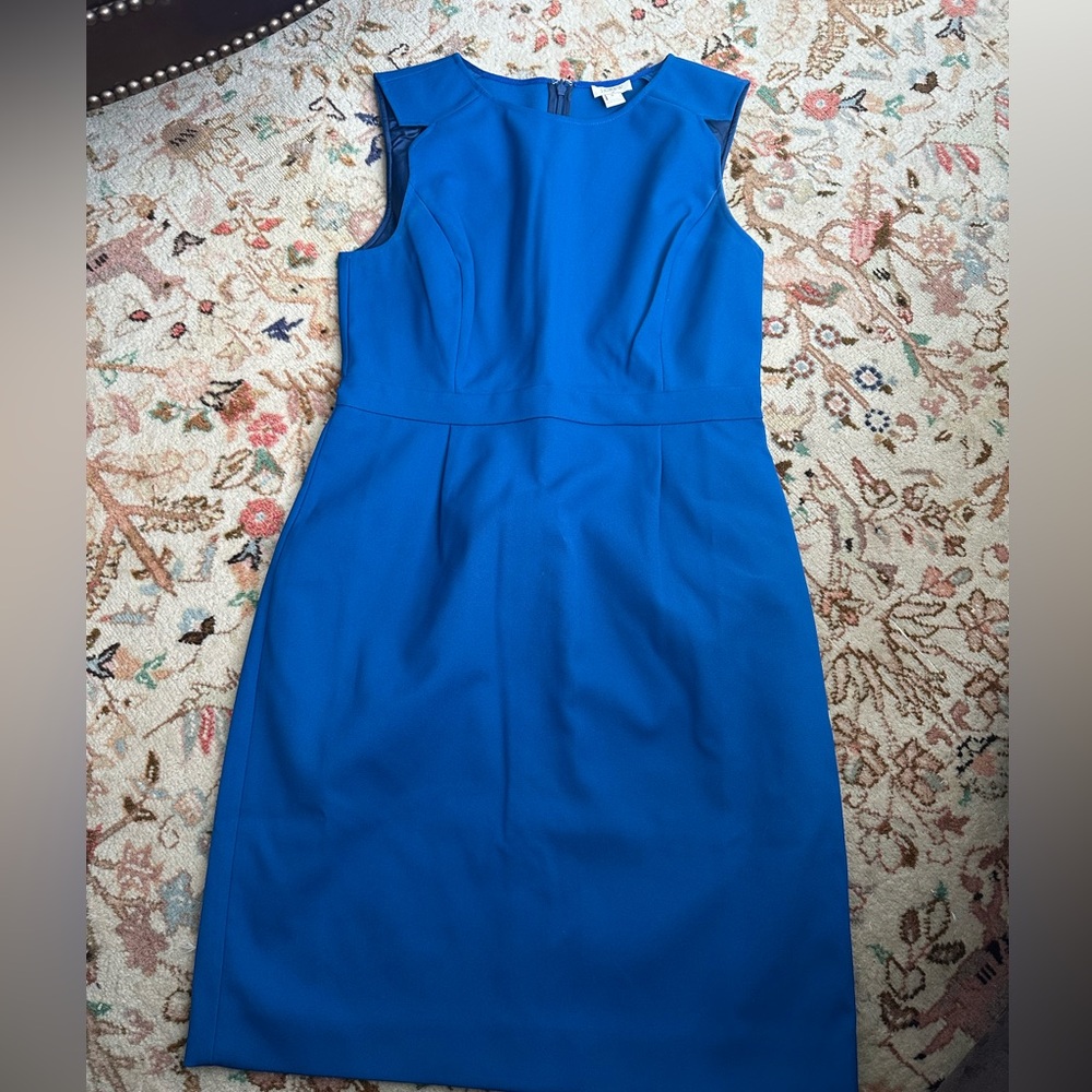 J. Crew Vibrant Blue Midi Dress